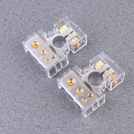

Car Battery Clip 1 Pair Car Battery Clip Connector Car Audio Modified Battery Head Battery Clip with Dust Cover for Car Boat Van (Gold and Silver Mixed Color)