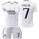 thumbnail image 1 of 2425 Camiseta del Real Madrid, traje de uniforme de fútbol local, traje de entrenamiento No. 7 Ronaldo, niños y adultos, camiseta transfronteriza de 9 MbappéVinícius nº 7, 1 of 1