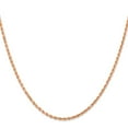 thumbnail image 2 of Primal Gold 14 Karat Rose Gold 2mm Diamond-cut Rope with Lobster Clasp Chain, 2 of 4