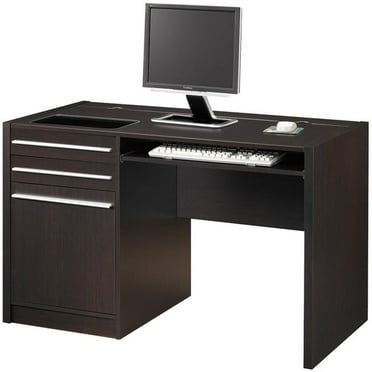 Stonecroft Furniture Computer Desk with Charging Station in Cappuccino