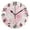 Pink, variant on Wall Clock 10 Inch Silent Non-Ticking 8 Peony Flowers Pink Battery Operated Rustic Retro for Living Room Home Kitchen Bathroom