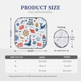 thumbnail image 6 of Uemuo Watercolor Nautical Printed 2 PCS Car Windshield Sun Shade, Auto Sun Heat and UV Rays Blocker, Foldable Automotive Front Window Sunshade Protector, 6 of 7