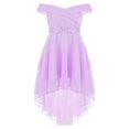 thumbnail image 1 of CHICTRY Juniors Grandes Filles Off-the-Shoulder Bal Cocktail Soirée Robe Perles Brillantes Robe de Fête d'Anniversaire Rose 8, 1 of 5
