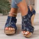 thumbnail image 2 of MKLEKYY Sandalias Planas para Mujer, de Verano, Con Velcro, Informales, Con Punta Abierta, Cómodas, para Playa, 2 of 5
