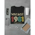 thumbnail image 3 of Vintage 1981 T-Shirt Men -GoatDeals Designs, Male Medium, 3 of 4