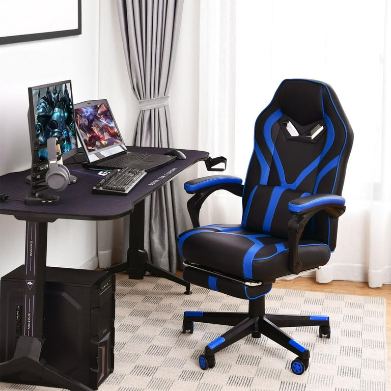 SEDIA GAMING TRUST GXT 708R REST 24435 Sedile reclinabile con serratura Colore NERO BLU