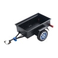 thumbnail image 2 of Fiocias RC Crawler Trailer Metal Utility Trailer Hitch Mount Remote Control Car Accessory Easy to Install Model Car Modification Suitable for Model Cars Hauling Exhibition Black, 2 of 8