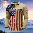 thumbnail image 2 of Kcolen 250Th Anniversary Usa Shirt for men American Patriotic Flag Button Down Blouse Men's American 250th Anniversary Tops Casual Fashion Streetwear Shirt, 2 of 3