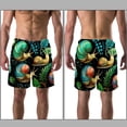 thumbnail image 3 of luoweisi Men's Beach Shorts Quick Dry Swim Trunks with Mesh Lining Snails L, 3 of 5