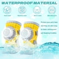 thumbnail image 2 of GASTROPOD 2Pcs Dog Booties,Rotating Button Dog Booties and Paw Protectors,Dog Boots for Hardwood Floors,Yellow, 2 of 7