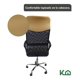 thumbnail image 4 of Silla De Oficina Ejecutiva Ergonomica Piel Sintetica Mesch beige KingsHouse 300261, 4 of 8