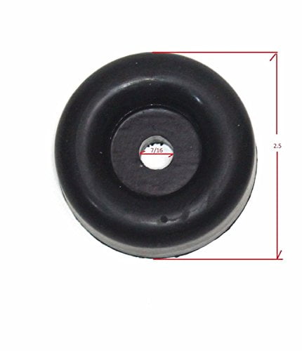 4 Cargo Trailer Door Ramp Black Rubber Bumper Replacement 2.5 Round 7//16 Hole