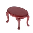 thumbnail image 3 of 1/12 Casa de muñecas Muebles de salón Mesa de té hecha de .5 X 6 X 5 Cm, Annatto, perfke Mesa de muñecas en miniatura, 3 of 9
