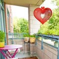 thumbnail image 3 of Décor de Jardin 3d Extérieur Intérieur Extérieur Liquidation Attrape-Vent Cœur d'Amour Rouge, 3 of 5
