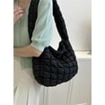 thumbnail image 4 of Kukuzhu Puffer Tote Bag Women Quilted Large Shoulder Bags Puffy Bubble Hobo Pleated Purse Nylon Padding Cloud Crossbody Bag 2023, 4 of 6