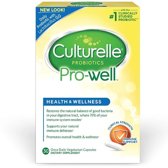 Culturelle Natural Health & Wellness Capsules 30 ea (Pack of 6)
