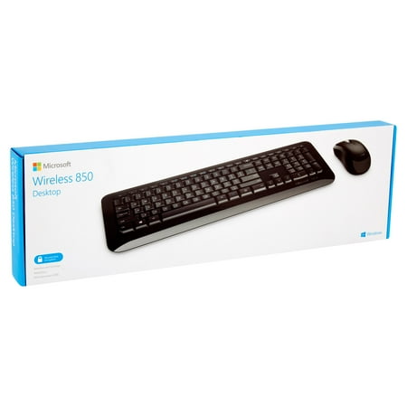 Microsoft - Desktop 850 Full-size Wireless Keyboard and Mouse Bundle - Black