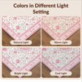thumbnail image 7 of Design&I 8'x10' Washable Area Rug Pink Scrolling Vintage Botanical Border Decorative Shack Large for King Size Bedroom, Under Bed, Sleek Flatweave Pet Friendly, 7 of 7