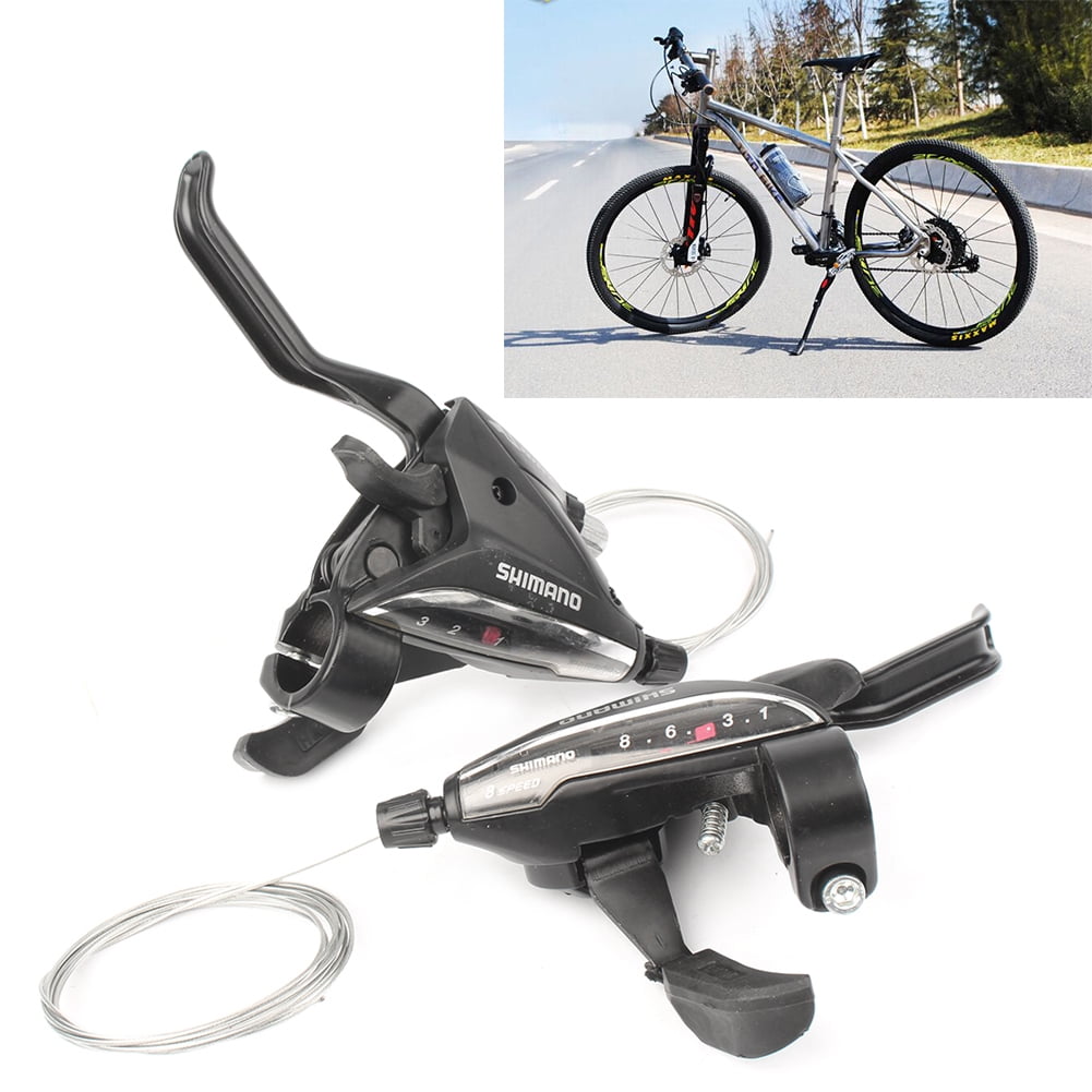 1 Set Mountain Bike Thumb Gear Shifter 9/27 Speed Shift Lever Set For Cycling