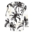 thumbnail image 5 of SGFCWSX Men's 3/4 Sleeve T-Shirt, Casual Graphic Print Crewneck Beach Tee for Men White Size 2XL, 5 of 5