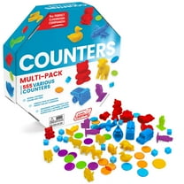 Junior Learning: Counters Multi-Pack - 555 Various Pieces - Multiple Colors-Shapes-Styles, Animal-Vehicles-Cubes, Use For Kids Math & Learning Games