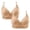 Khaki, variant on Push up Bras for Women Wireless 2 Pack Wireless Push up Bras with Support and Lift Full Coverage Large Bust Seamless Padded Bras Straps Adjustable Sleep Bras Everyday Bras Pink 3XL