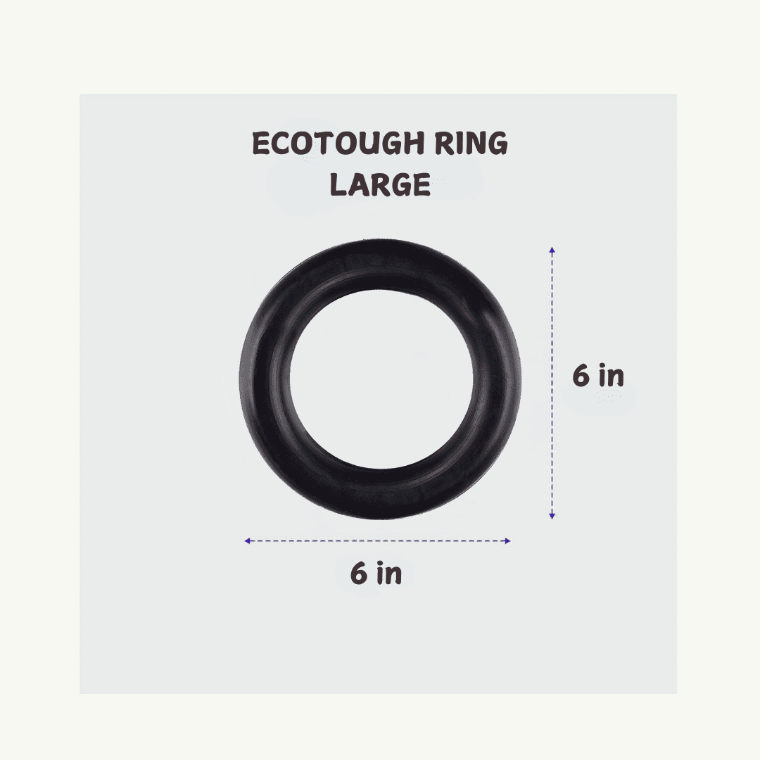 Hevea Pet Natural Rubber Non Toxic EcoTough Ring Dog Toy