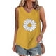 thumbnail image 4 of Tops de Lino para las Mujeres Pequeña Impresión Cuello Redondo Botón Arriba Manga Corta, Tops Cortos para las Mujeres, 4 of 7