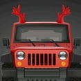 thumbnail image 2 of Thinsony 2pcs Antlers Sticker Easy To Install Christmas Car Sticker With Waterproof Antlers Cute Stylish Red large 1Set, 2 of 6