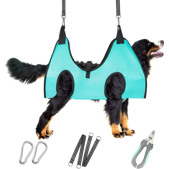 Dog Grooming Hammock - Upgrade Pet Grooming Harness for Nail Trimming (XXL 120lb), Dog Sling for Nail Clipping, Dog Hanging Holder Hanger for Cutting Nail with Nail Clippers