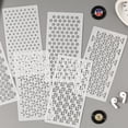 Project Bullet Point Template 6Pcs Drawing Stencil With Intricate Pattern For Journaling And Art ...