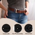 thumbnail image 3 of 4Pack Button Extenders for Pants, Waist Extenders (Black, 2.6x1.4inch), 3 of 7
