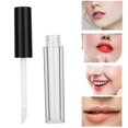 thumbnail image 2 of Guardurnaity 10 Uds tubo de brillo de labios vacío transparente DIY botella de aceite de labios contenedor herramienta cosmética (tapa negra de 1,5 ml/pc) Pinceles de maquillaje y herramientas Guardurnaity CE002625-00, 2 of 6