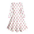 thumbnail image 5 of XEGLSBU Girls Dresses Size 8-10 Cute Floral Long Sleeve Dress for Girls Kids Midi Dress for Ages 6 14 for and Everyday Wear Dresses for Girls h-White Size 4-5 Years, 5 of 5