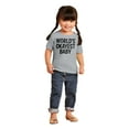thumbnail image 4 of World's Okayest Baby Hilarious Toddler Boy Girl T Shirt Infant Toddler Brisco Brands 3T, 4 of 6