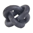 thumbnail image 2 of Adornos de cadena de madera con nudo de madera de 3 eslabones para mesa de café, fáciles de limpiar y Negro, 2 of 9