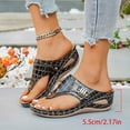 thumbnail image 2 of Dakaela Orthopedic Sandals for Women 2026 Summer Slip on Beach Flip Flops with Arch Support Comfortable Wide Width Platform Wedge Casual Slippers Size 6-10, 2 of 9