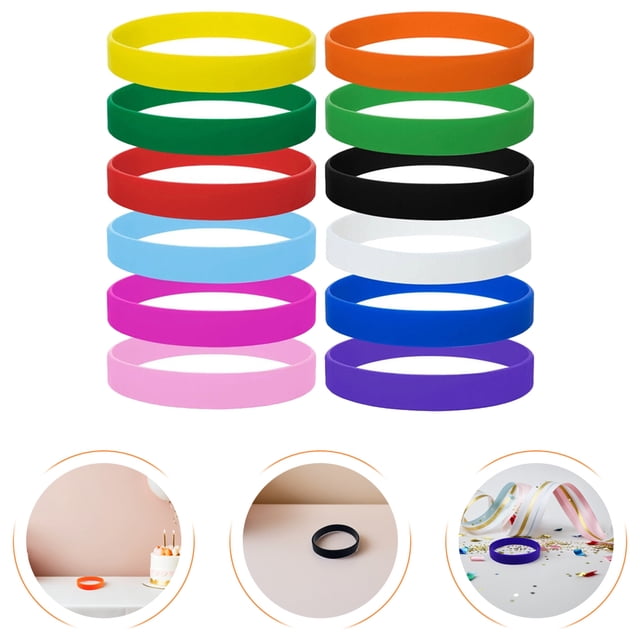 OFFIGAM 12Ud De Silicona Fluorescentes Colores Surtidos Para Fiestas Y Eventos