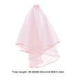 thumbnail image 2 of 1Pcs Pink Wedding Veil Short Style For Bride And Bridal Bachelorette Party, 2 of 9