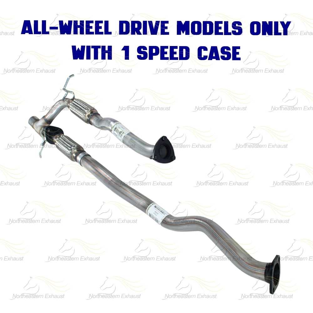 Northeastern Exhaust Front Pipe & Y-Pipe Fits 2014-2018 Jeep Cherokee 3.2L AWD (1-Speed Case) - Direct Fit | Stainless Steel Exhaust System Kit