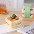 thumbnail image 2 of 50 Piezas Vasos de postre con 50 Cucharas+50 pegatinas, Tazones para Postre, Mini Tazas de plástico para aperitivos, Para degustar tartas, postres, gelatinas, frutas, mousses, helados, 2 of 4