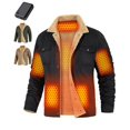 thumbnail image 1 of Chaqueta térmica Wulcea para hombre, casual, con forro polar y paquete de baterías, 1 of 5