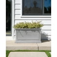 thumbnail image 5 of Veradek Brixton Long Planter Box 33" Plastic Planter - Gray, 5 of 10