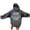 Grey, variant on Women's Casual Hooded Sweatshirt with Print Long Sleeve Pullover Comfortable Loungewear for Everyday Wear Thin Zip up Hoodie Women XXL