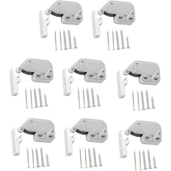 Spring Latch Cabinet Door Push Latches White Push Latch Push Latch Spring Cabinet Lock Mini Latch Cabinet Push To Open For Cabinet Doors With Push To Open Screws