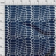 thumbnail image 2 of oneOone Cotton Poplin Twill Navy Blue Fabric Snake Animal Skin Fabric For Sewing Printed Craft Fabric By The Yard 56 Inch Wide, 2 of 4