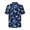 Blue Butterfly Sky, variant on Zebra Print Cover Soft Touch Men's Short Sleeve Button Up Shirt, Button Closure Breathable Men's Casual Short Sleeve Shirt for Hiking Cruise Vacation