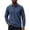 Blue, variant on Mens Shirts, Mens Long Sleeve Knit Shirts Casual Raglan Sleeve Sweater 2-Button Down Prevent Pilling Golf Shirts