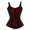 Red, variant on Women's Lace up Gothic Jacquard Shoulder Straps Tank Overbust Bodyshaper Corset Bustiers Top, Red Size XL