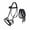 Black/Beaded, variant on Horse Western Padded Leather Beaded Bitless Sidepull Bridle 77RT23BR-F